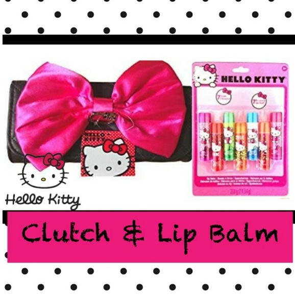 Hello Kitty Handbags - 🔺FINAL PRICE!🔺Hello Kitty clutch & lip balm set